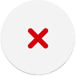 Equis color roja, icono de error